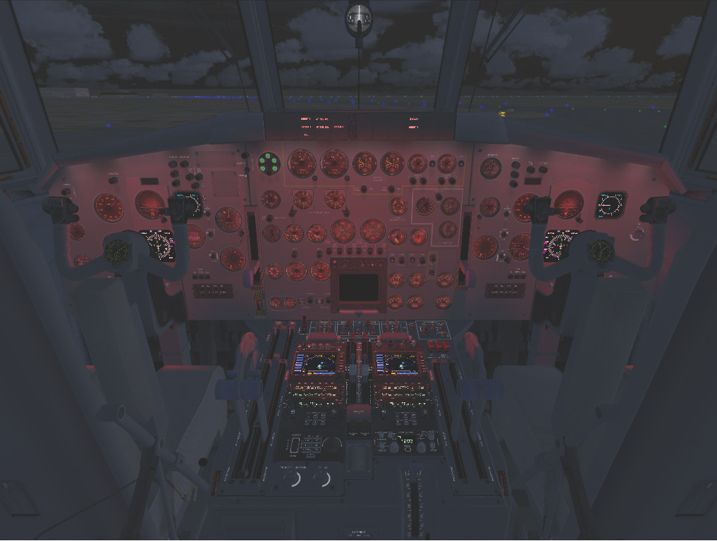 Flight Engineer Seat with Full UV Light View